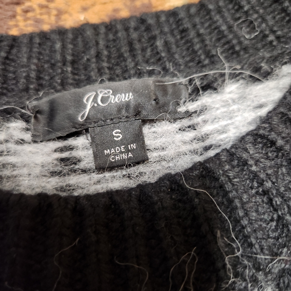 J. Crew Black and White Patterned Sweater - Picture 4 of 10